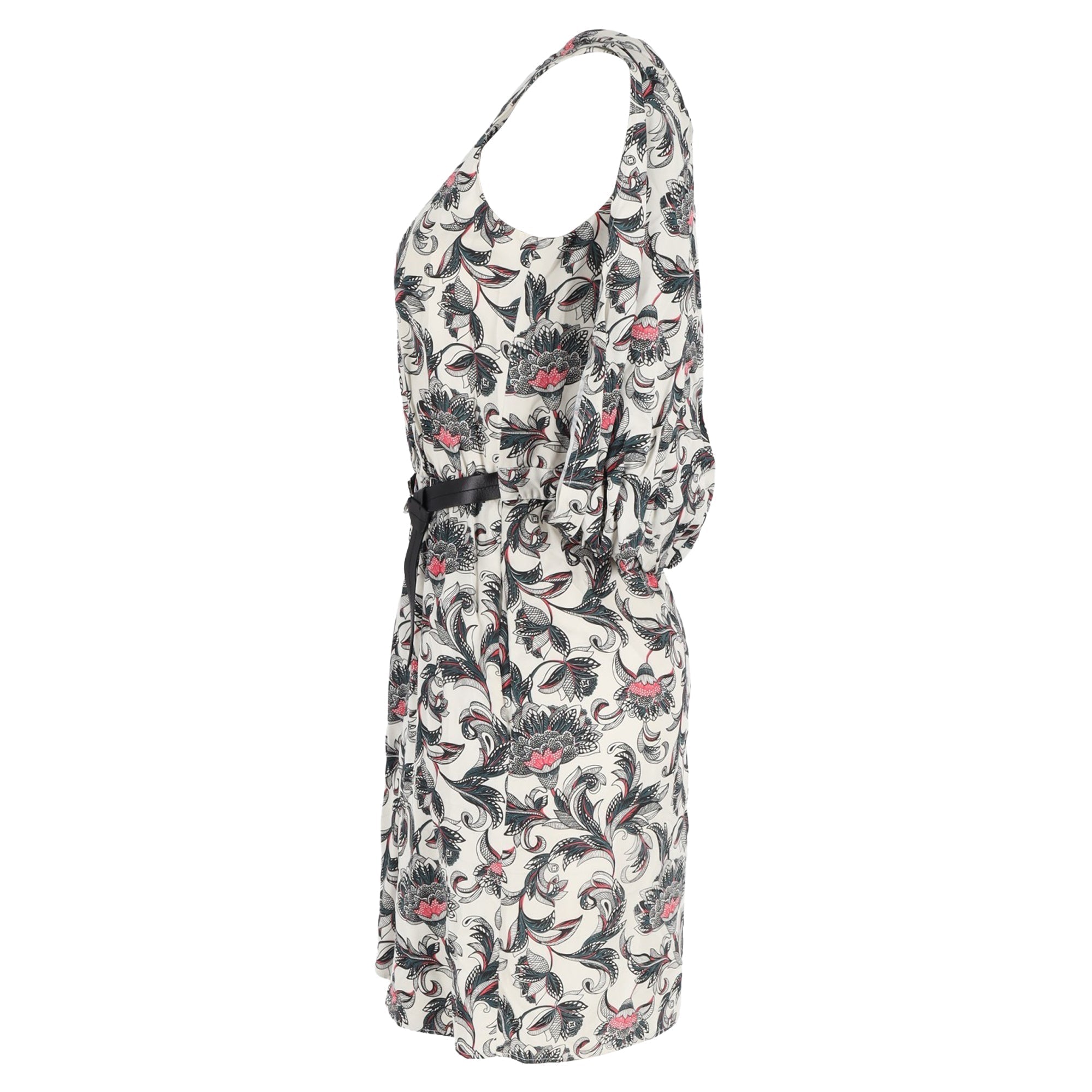 Louis Vuitton Dress with Belt in Floral Print Cotton