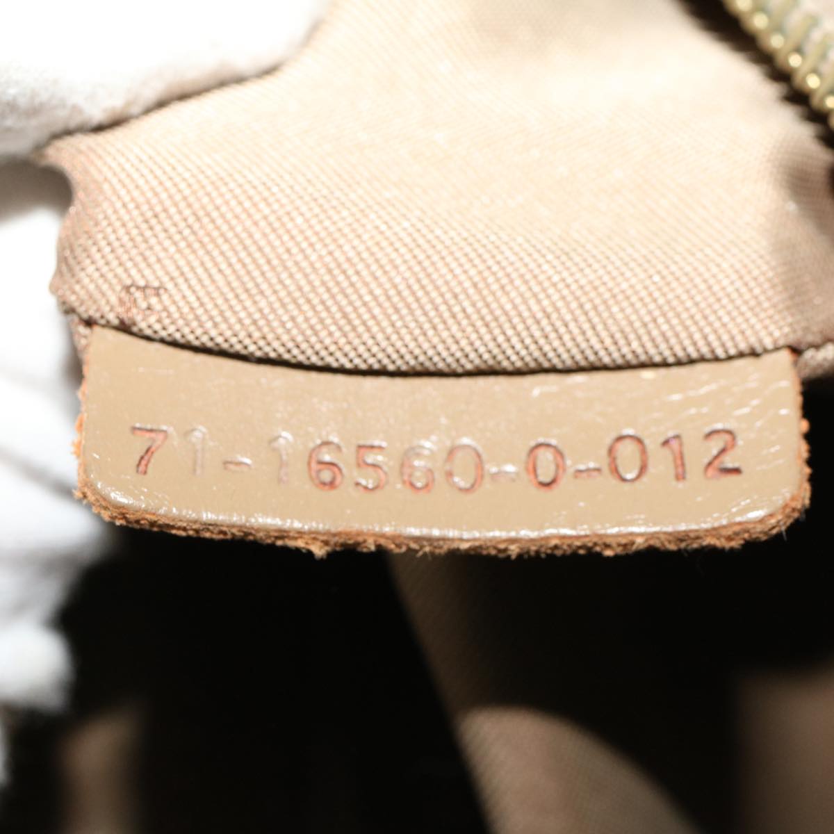 FENDI Zucchino Canvas Hand Bag Coated Canvas Light Blue 48018