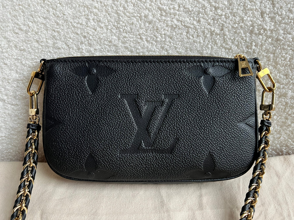 Louis Vuitton Multi Pochette Accessoires Black Empreinte (RRP £2140)