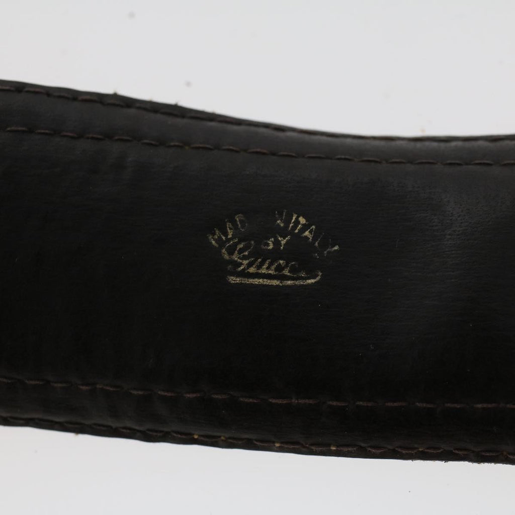 GUCCI GG Canvas Interlocking Belt PVC Leather 31.5""-34.3"" Beige 48164