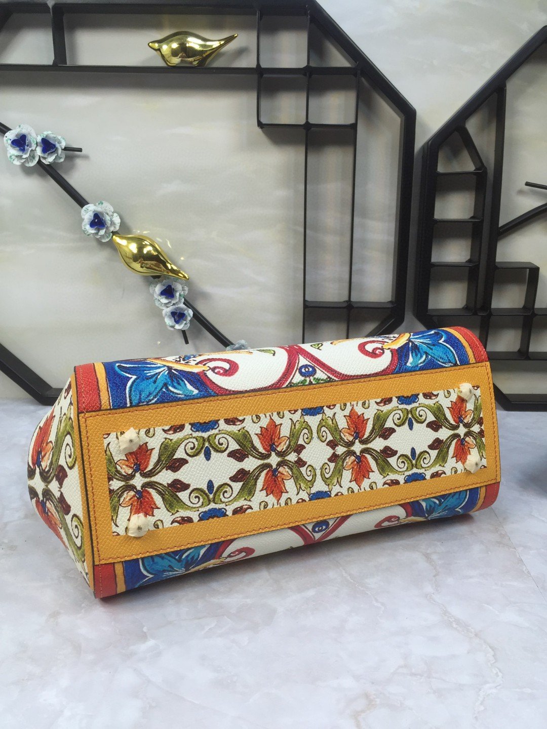 GLAMI 90s Sicily Bag With Logo Print Multicolor For Women 10.2in/26cm GLAMI