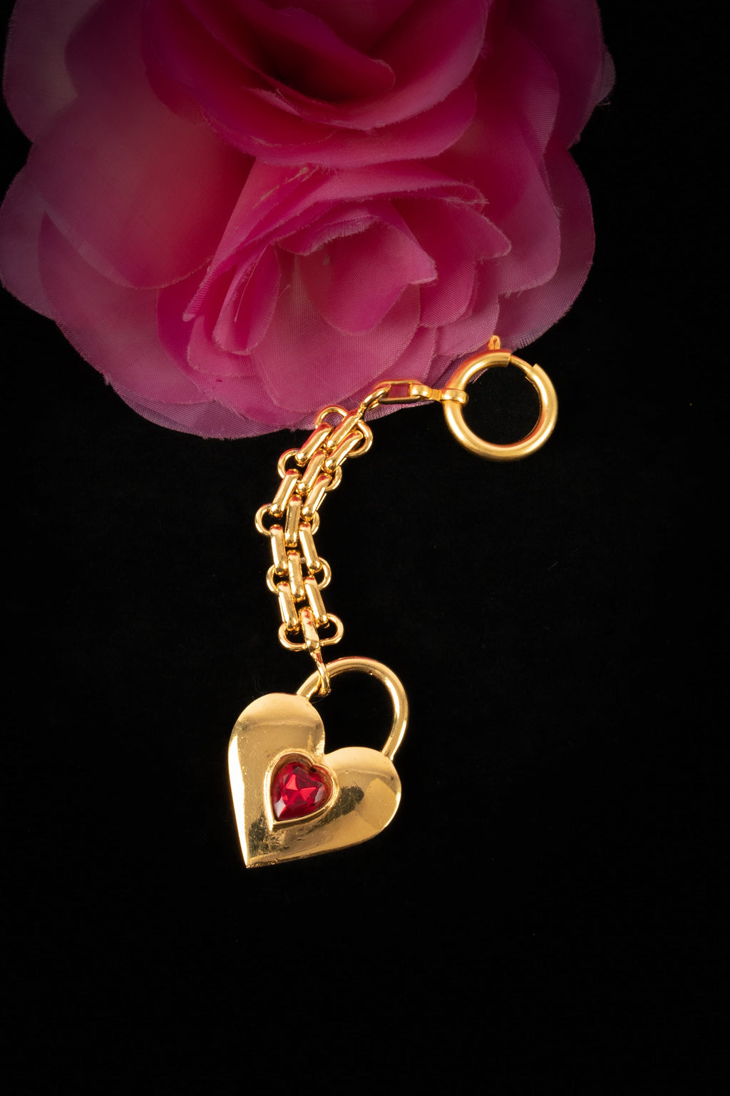 Porte clé coeur Chanel 1988