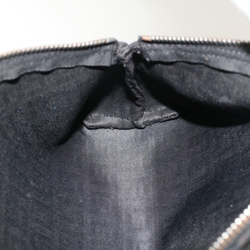 FENDI Zucchino Canvas Pouch Black 48217