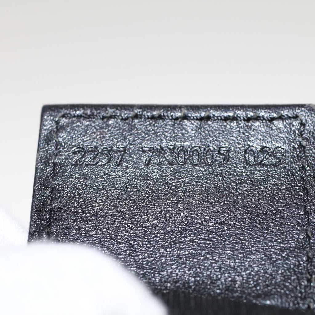 FENDI Zucchino Canvas Pouch Black 48217