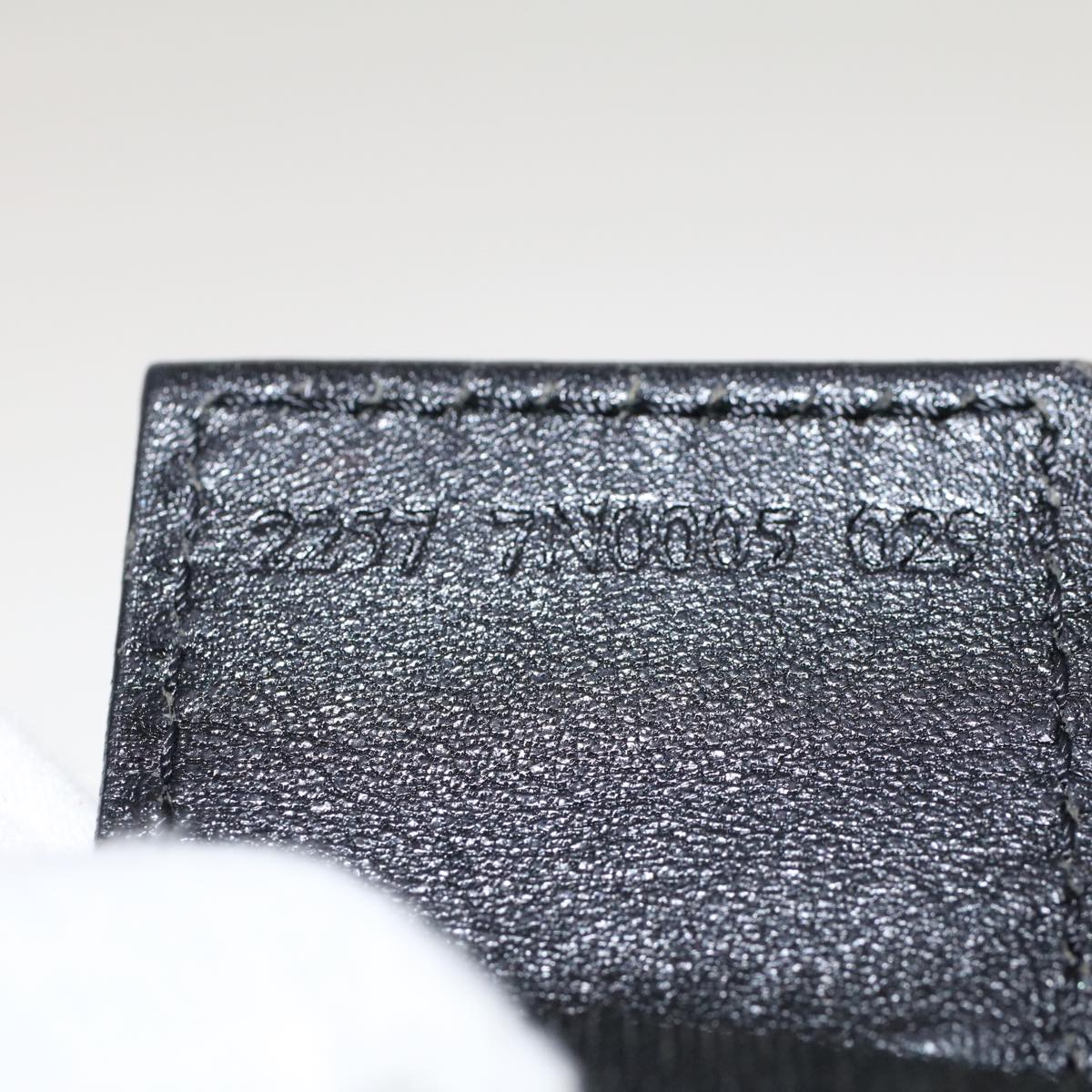 FENDI Zucchino Canvas Pouch Black 48217