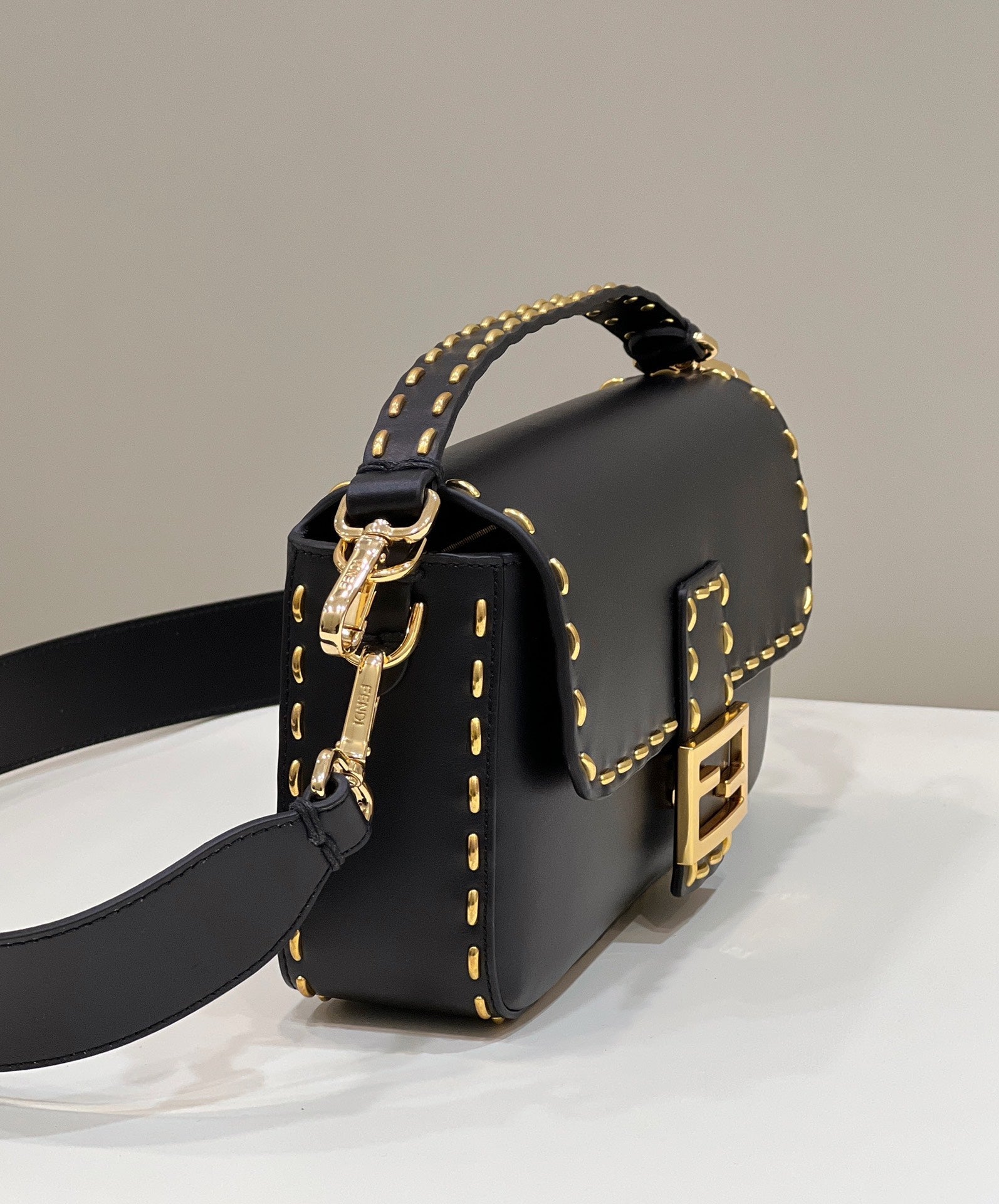 FI Mon Baguette MeGLAMIum Black Bag For Woman 28cm/11in