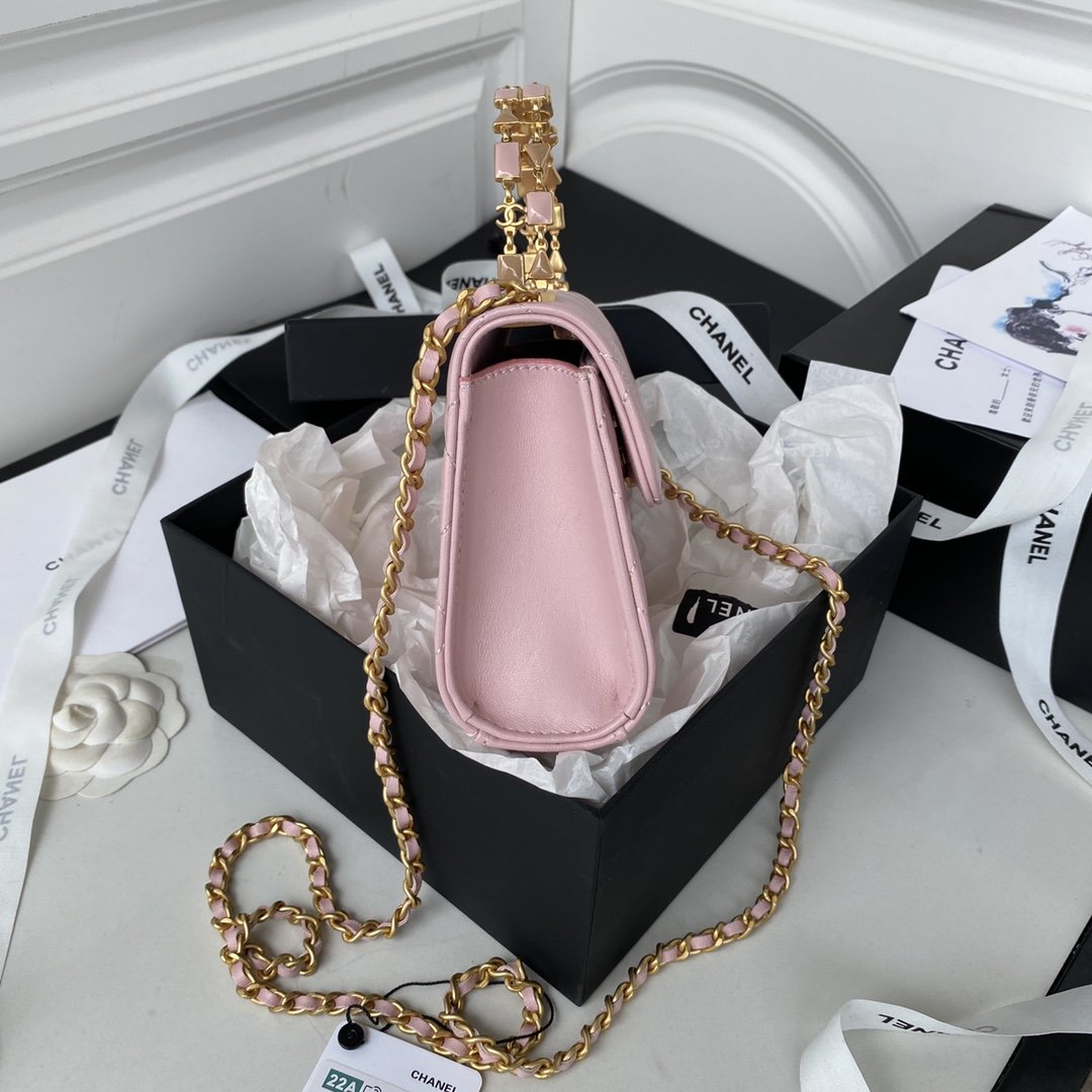 CHL Clutch With Chain Gold Hardware PiNike For Women, Women’s Handbags, Shoulder Bags 5.7in/14.5cm