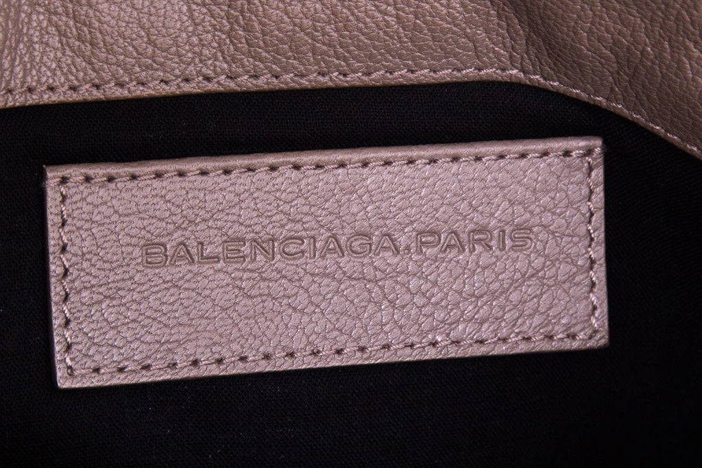 Balenciaga Classic Studs Taupe Envelope Clutch
