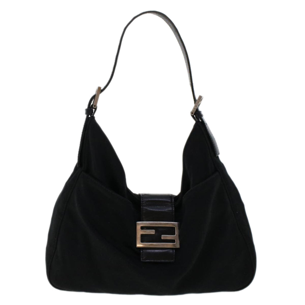 FENDI Shoulder Bag Nylon Black 48463