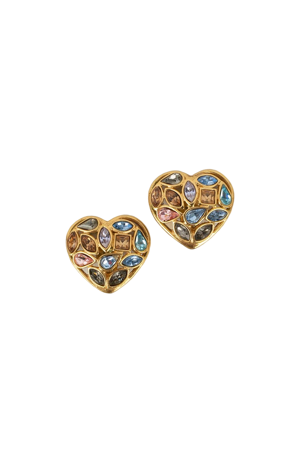 Boucles d'oreilles "coeur" Yves Saint Laurent