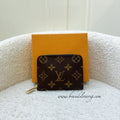 LV Zippy Card Holder / Coin Purse in Monogram Canvas GHW