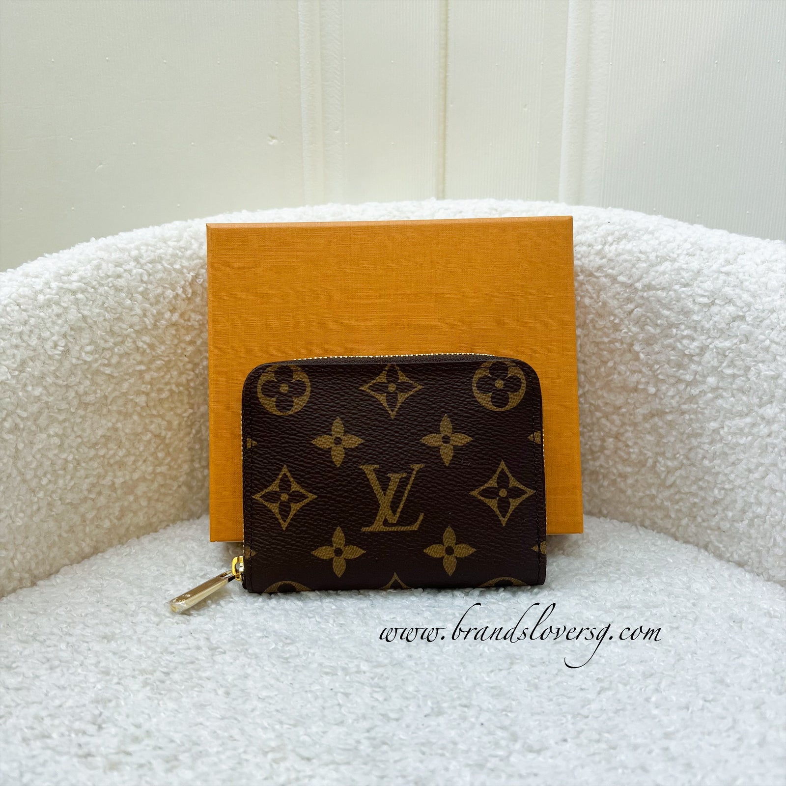 LV Zippy Card Holder / Coin Purse in Monogram Canvas GHW