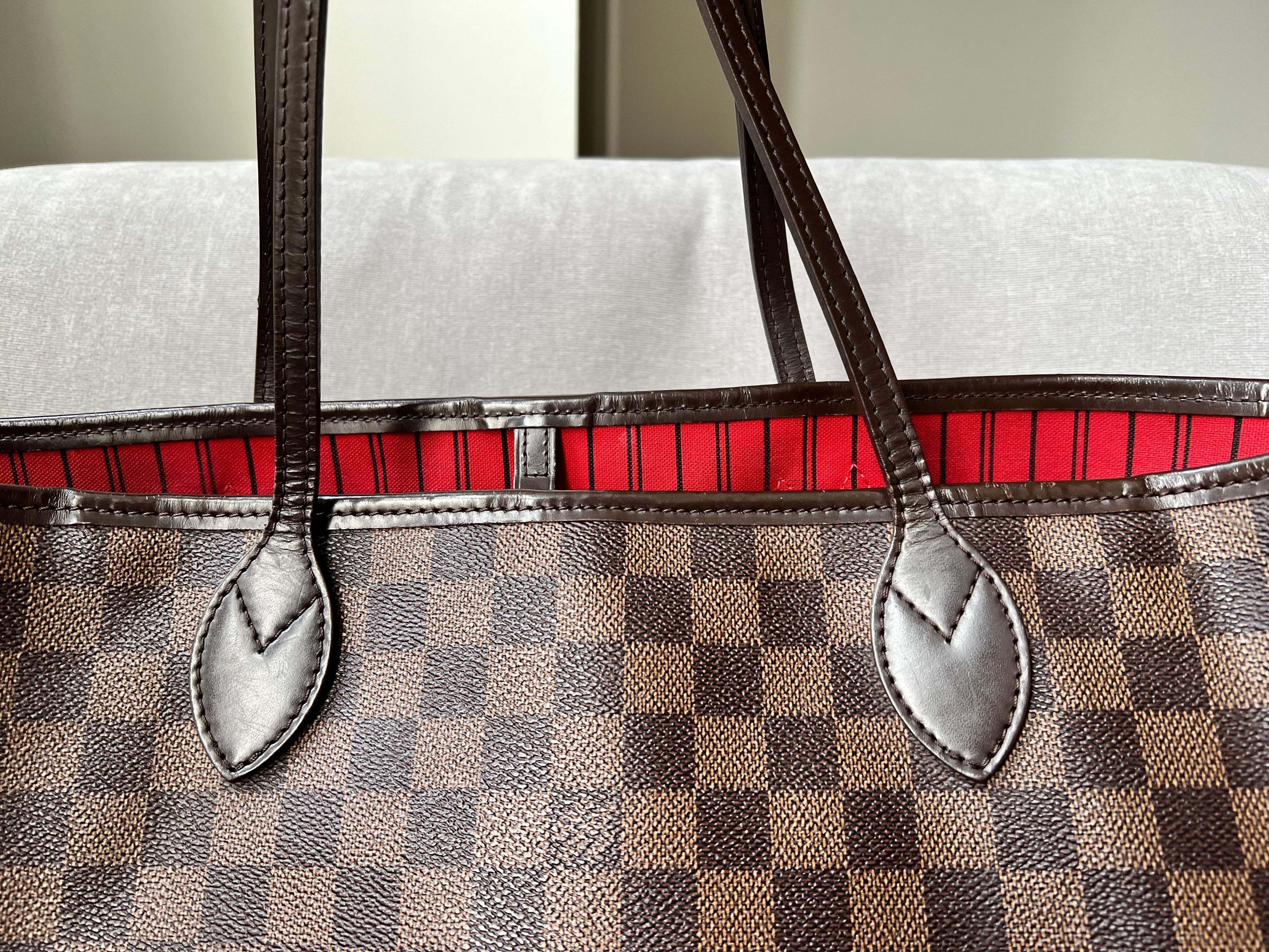 Louis Vuitton Neverfull MM Damier Ebene Cherry Interior (RRP £1,410)