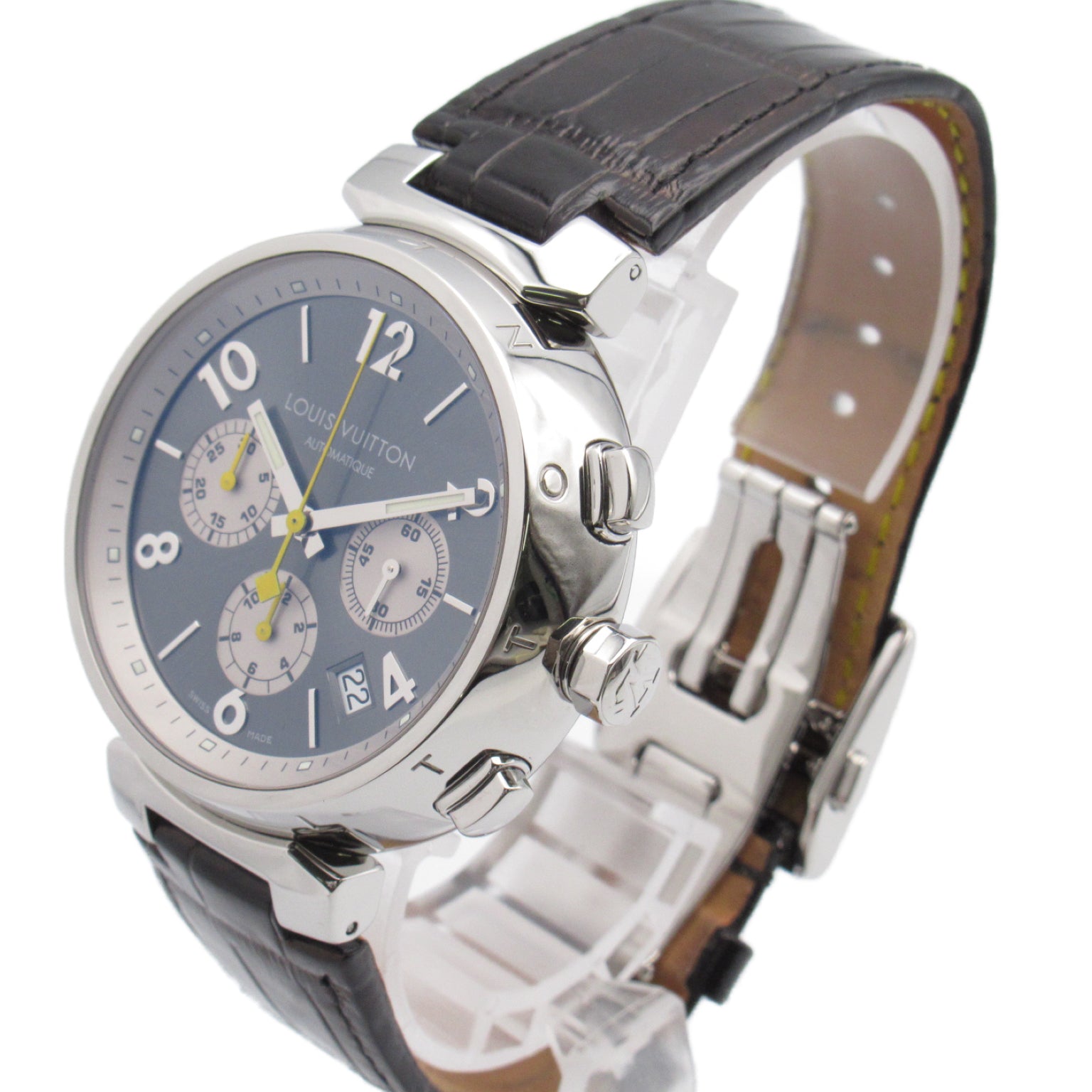 Louis Vuitton Louis Vuitton Timble Chronic   Stainless Steel Leather Gr  Q1120
