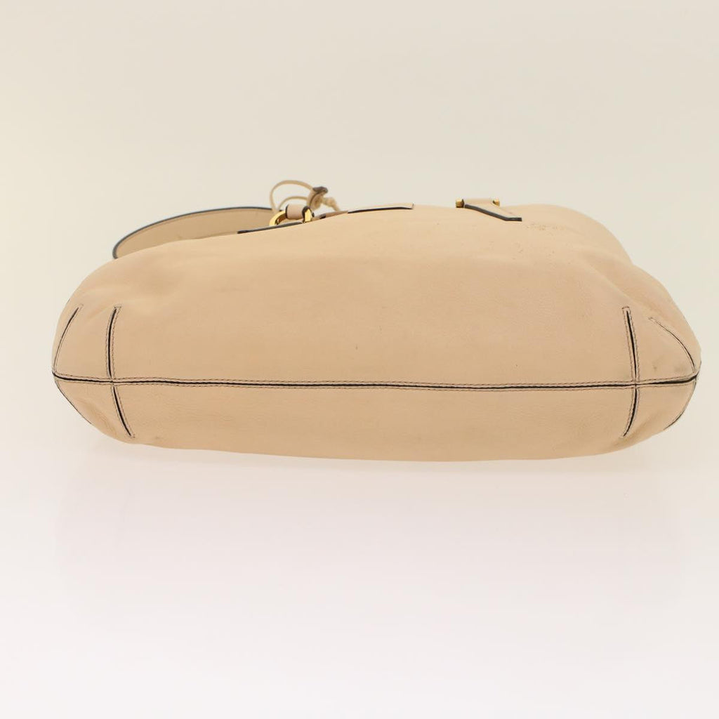 FENDI Hand Bag Suede Leather 2way Beige 48745