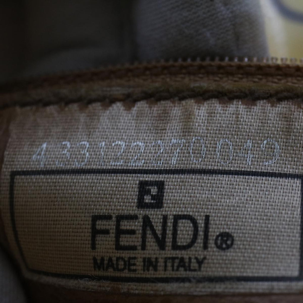 FENDI Hand Bag Patent leather Beige 48752