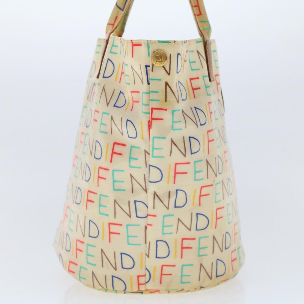 FENDI Hand Bag Patent leather Beige 48752