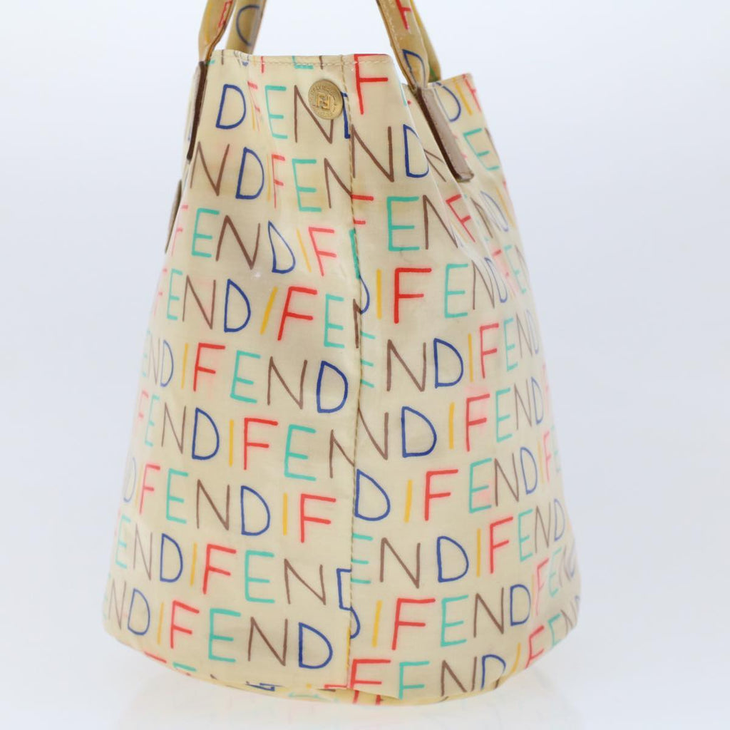 FENDI Hand Bag Patent leather Beige 48752