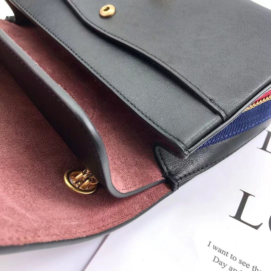 CHLMaroon Medallion Nude Reissue 2.55 Classic 225 Flap Black Bag For Women 24cm/9.4in