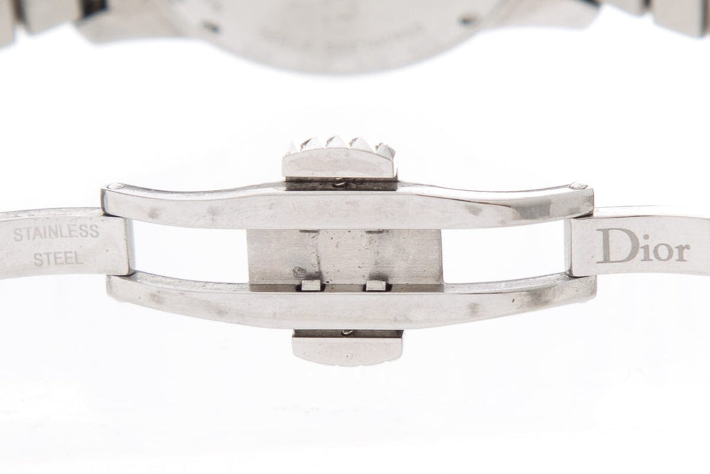 Dior Black & Silver Sapphire & Diamond Ladies Watch Set