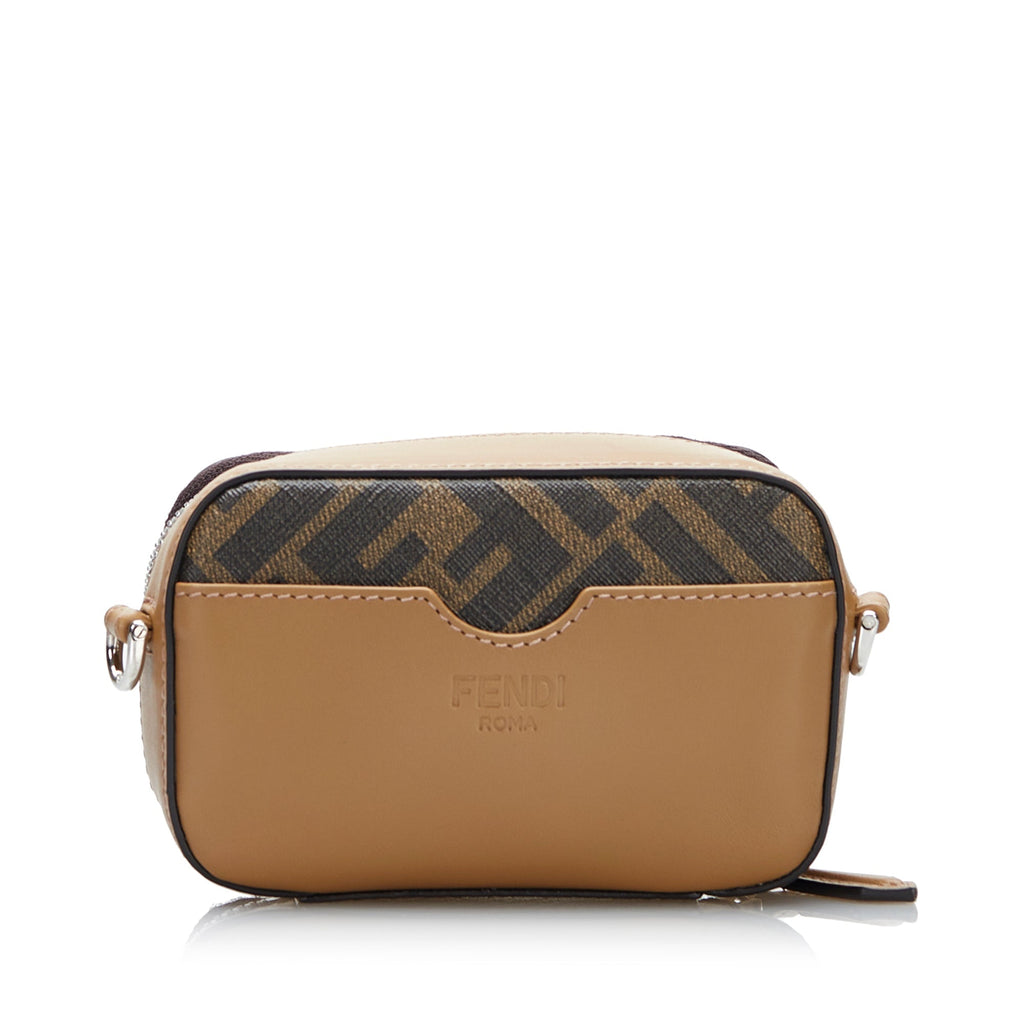 Fendi FF Zucca Camera Bag Brown