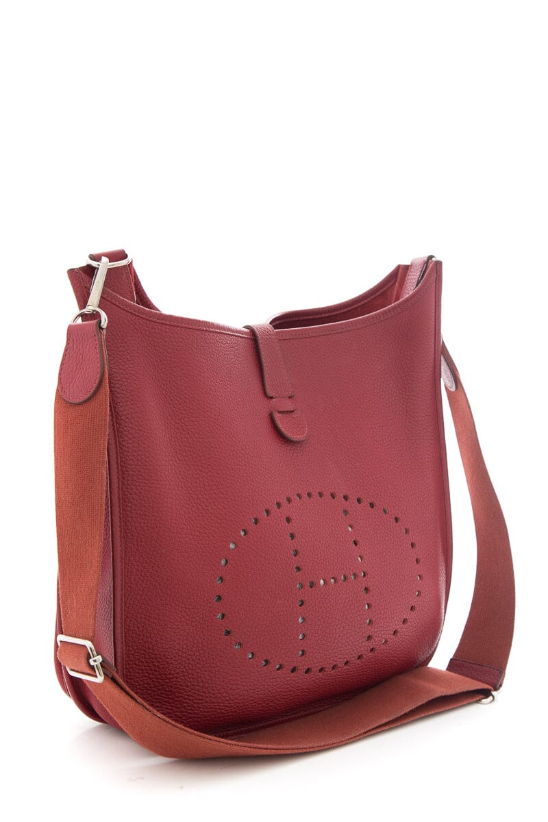 HermÃƒÆ’Ã‚Â¨s Red Evelyne Handbag GM
