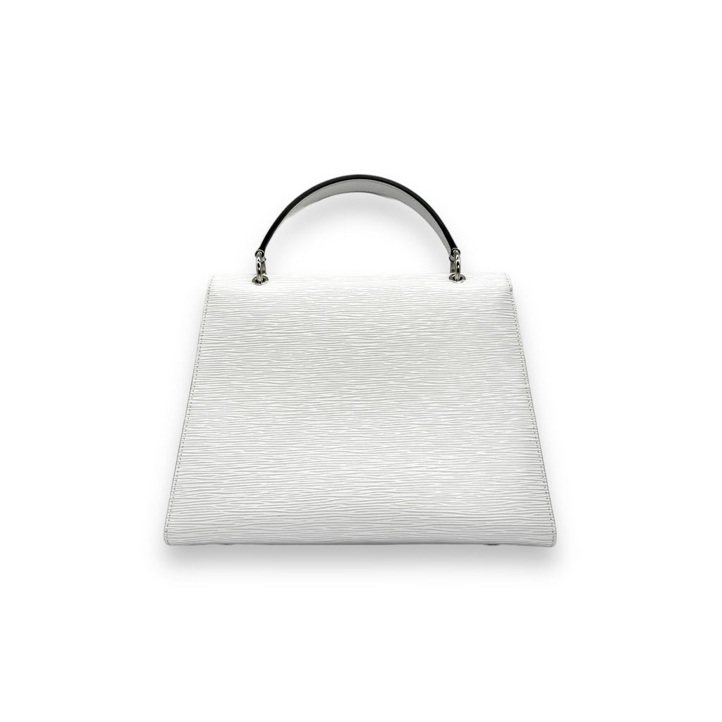 Louis Vuitton White Epi Grenelle MM Handbag