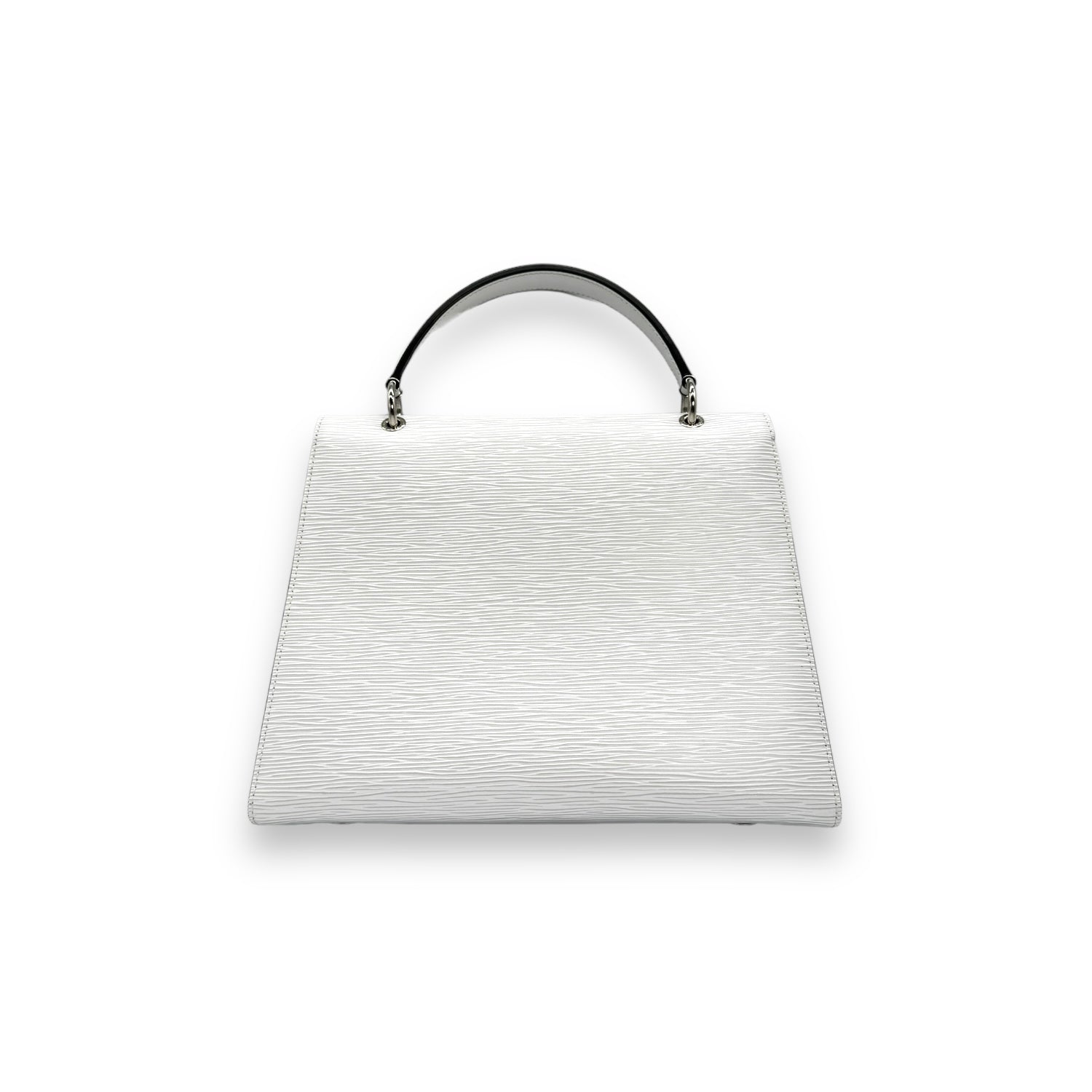 Louis Vuitton White Epi Grenelle MM Handbag