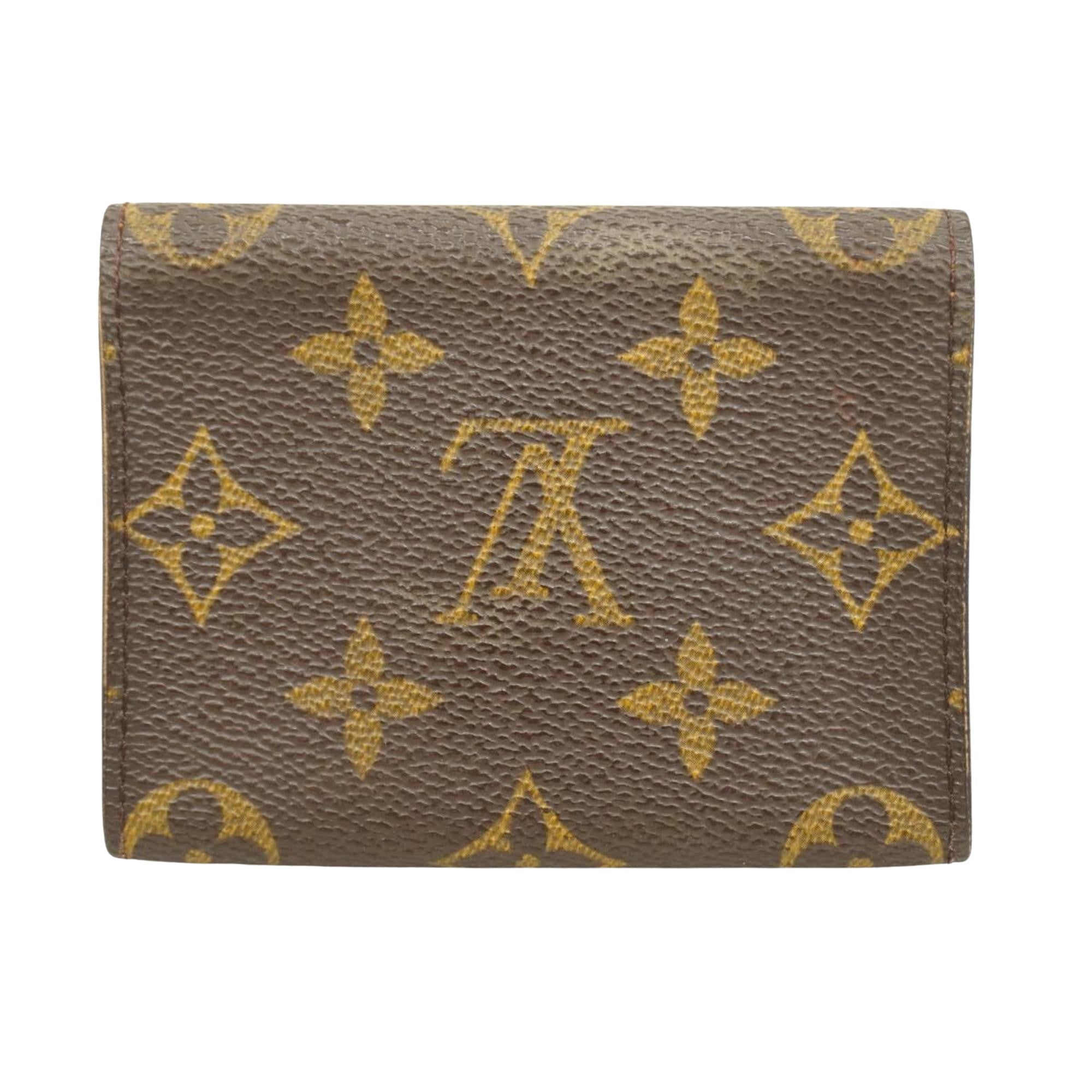 Louis Vuitton Enveloppe Carte De Visite  Canvas Wallet  ()