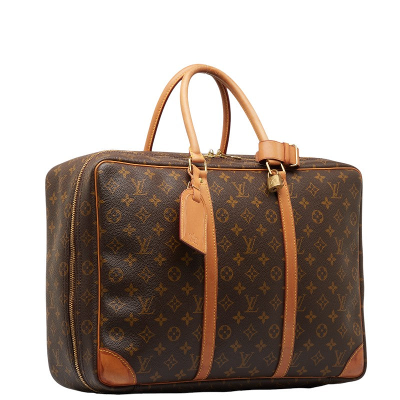 Louis Vuitton Monogram Sirius 45 Travel Bag Boston Bag M41408 Brown PVC Leather  Louis Vuitton