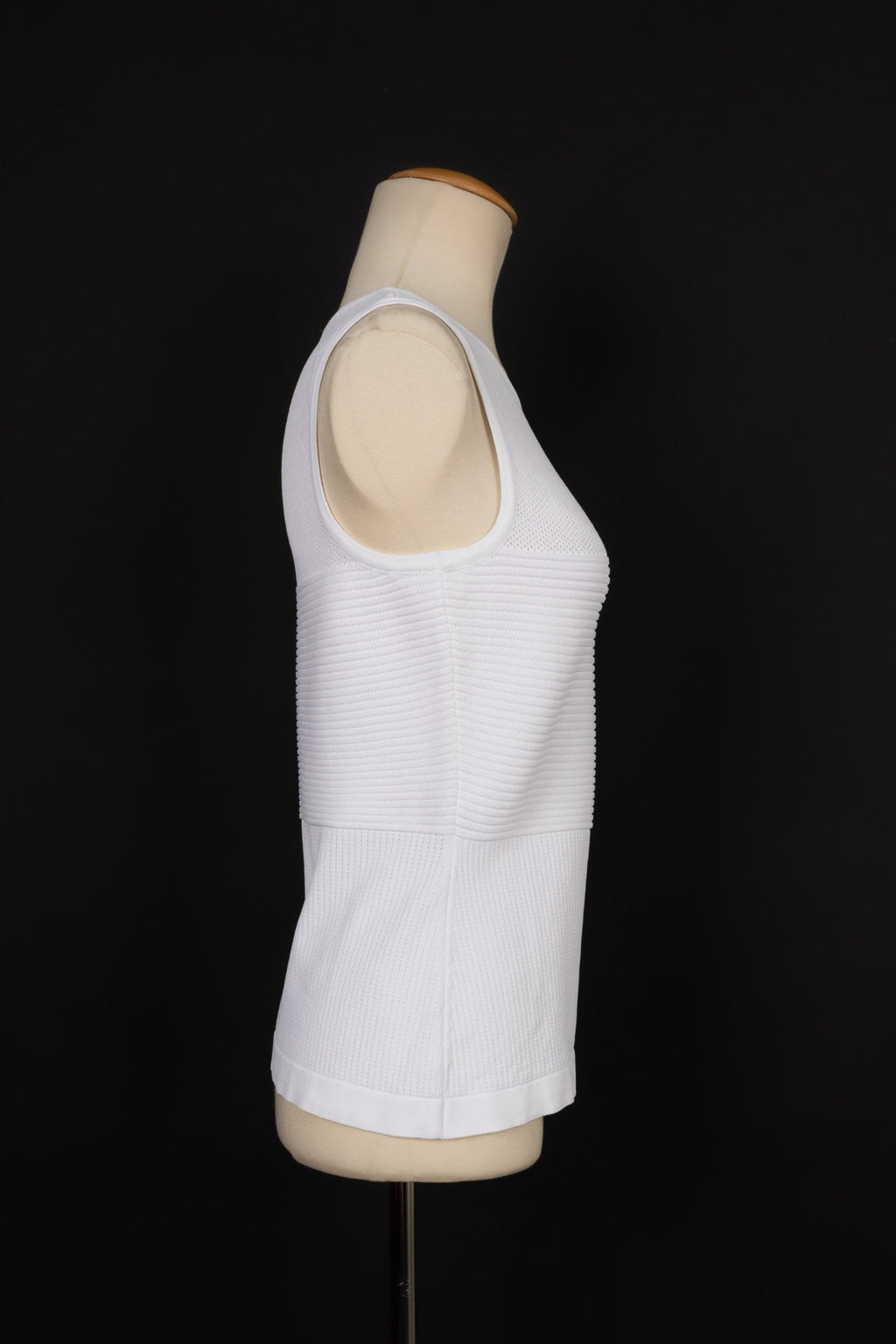 Haut en coton blanc Chanel