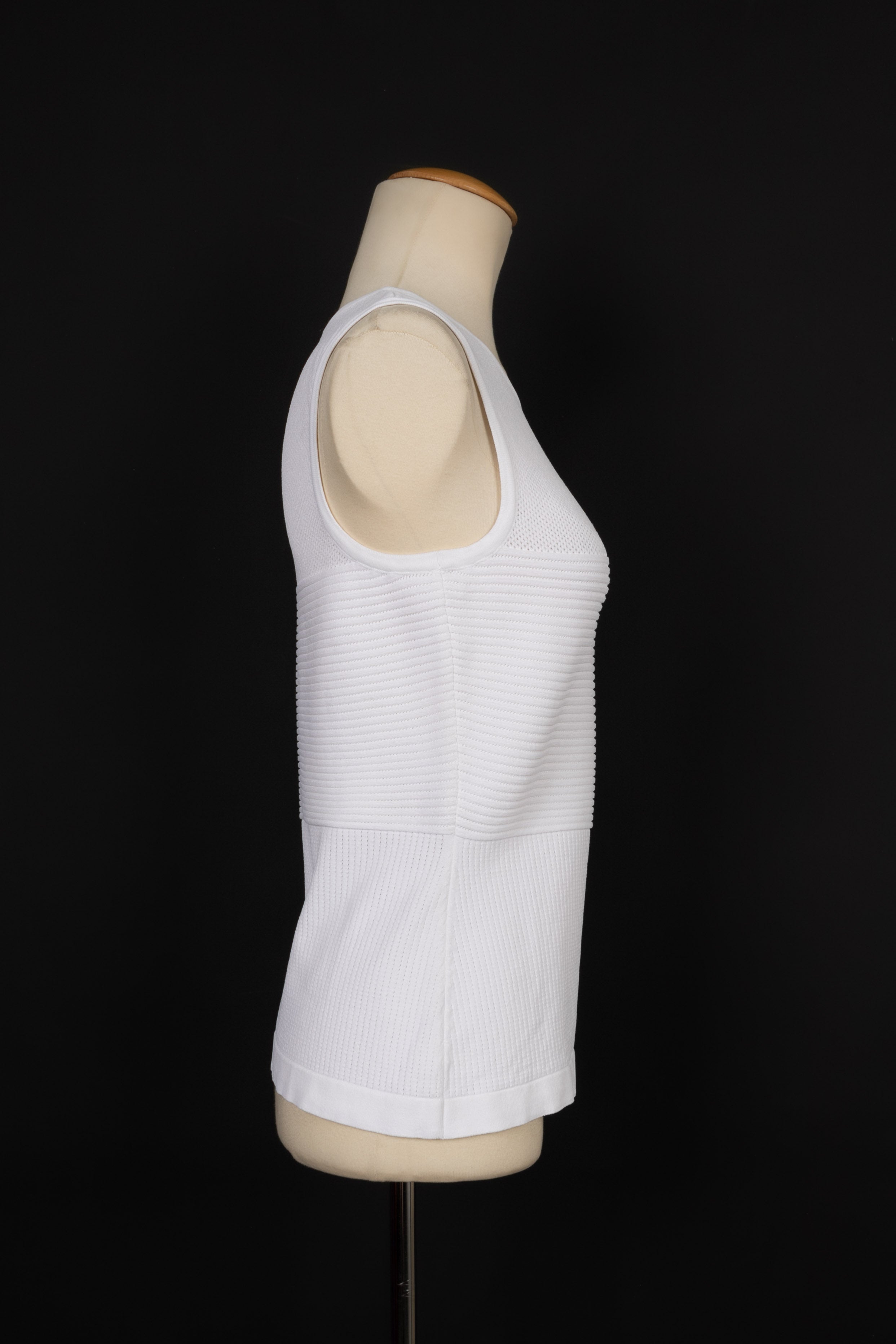 Haut en coton blanc Chanel