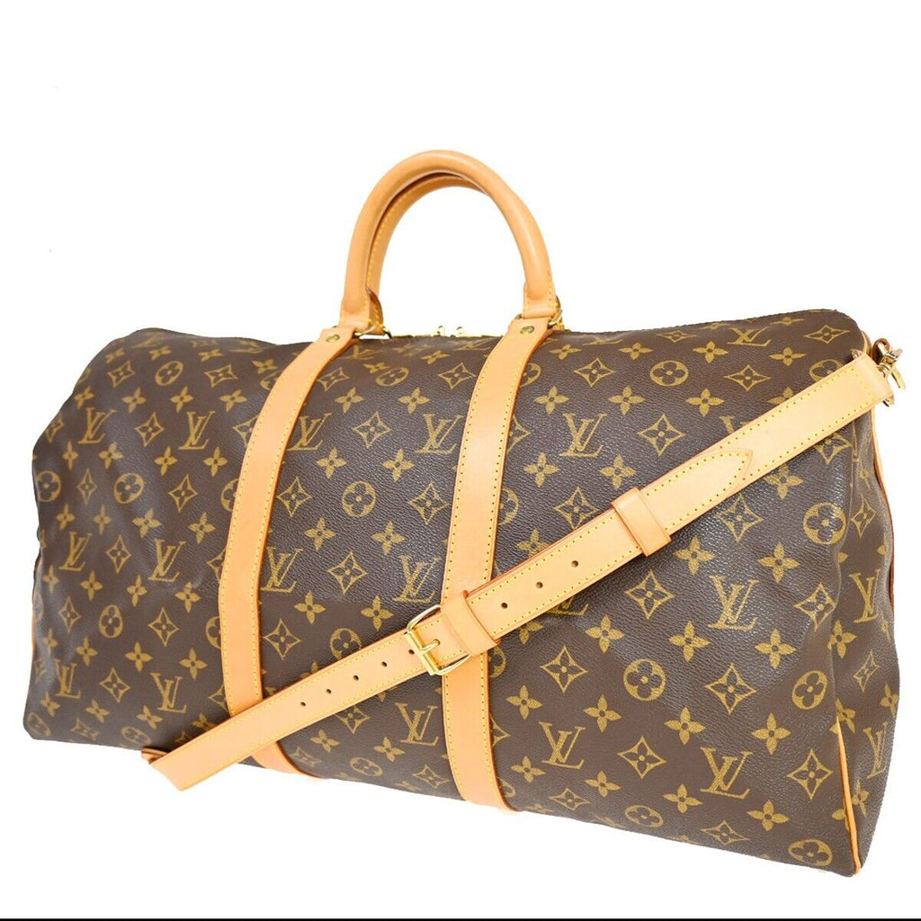 Louis Vuitton Keepall Bandouliere 50  Canvas Travel Bag ()