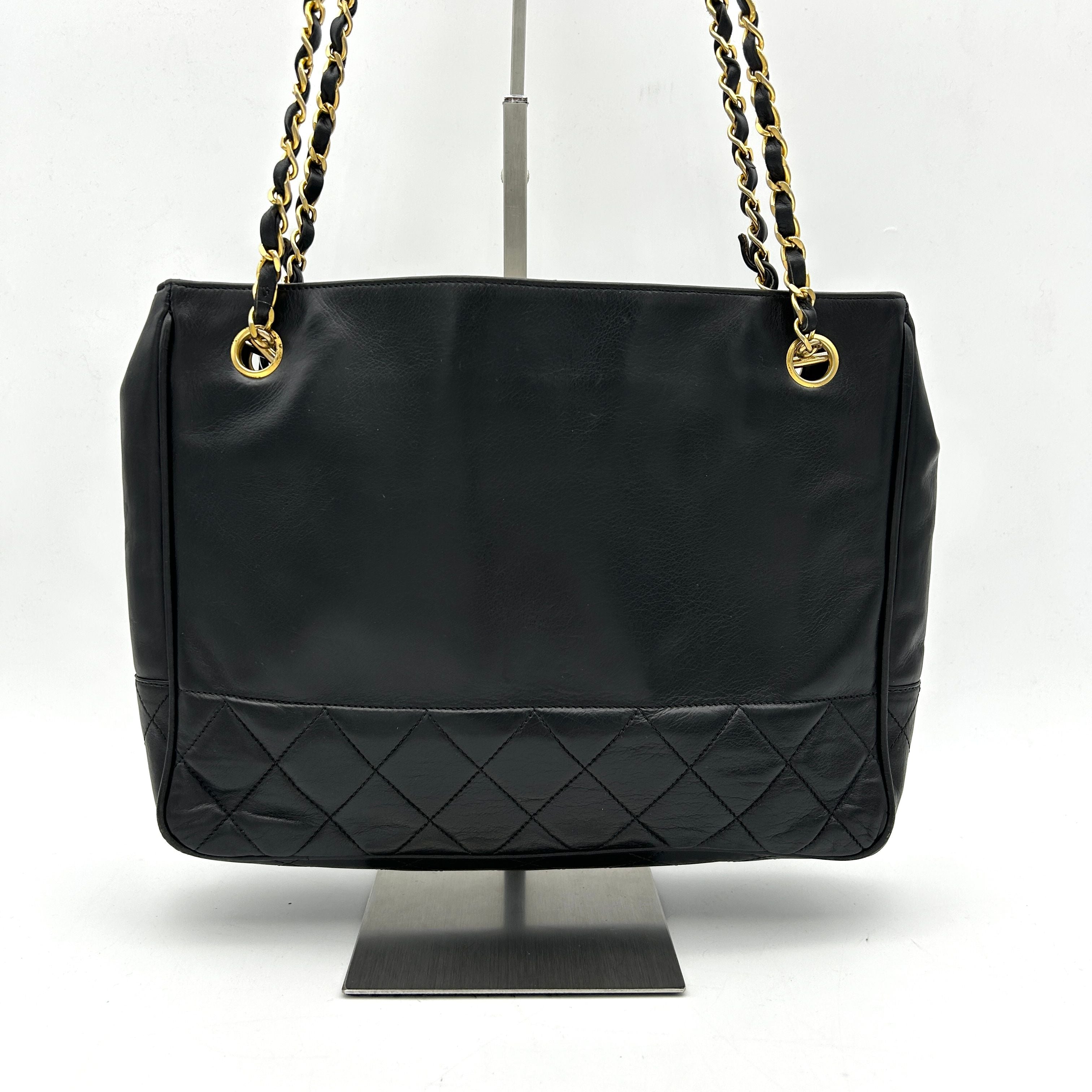 Chanel Quilted Chain Tote - Black Totes, Handbags ch8865fd