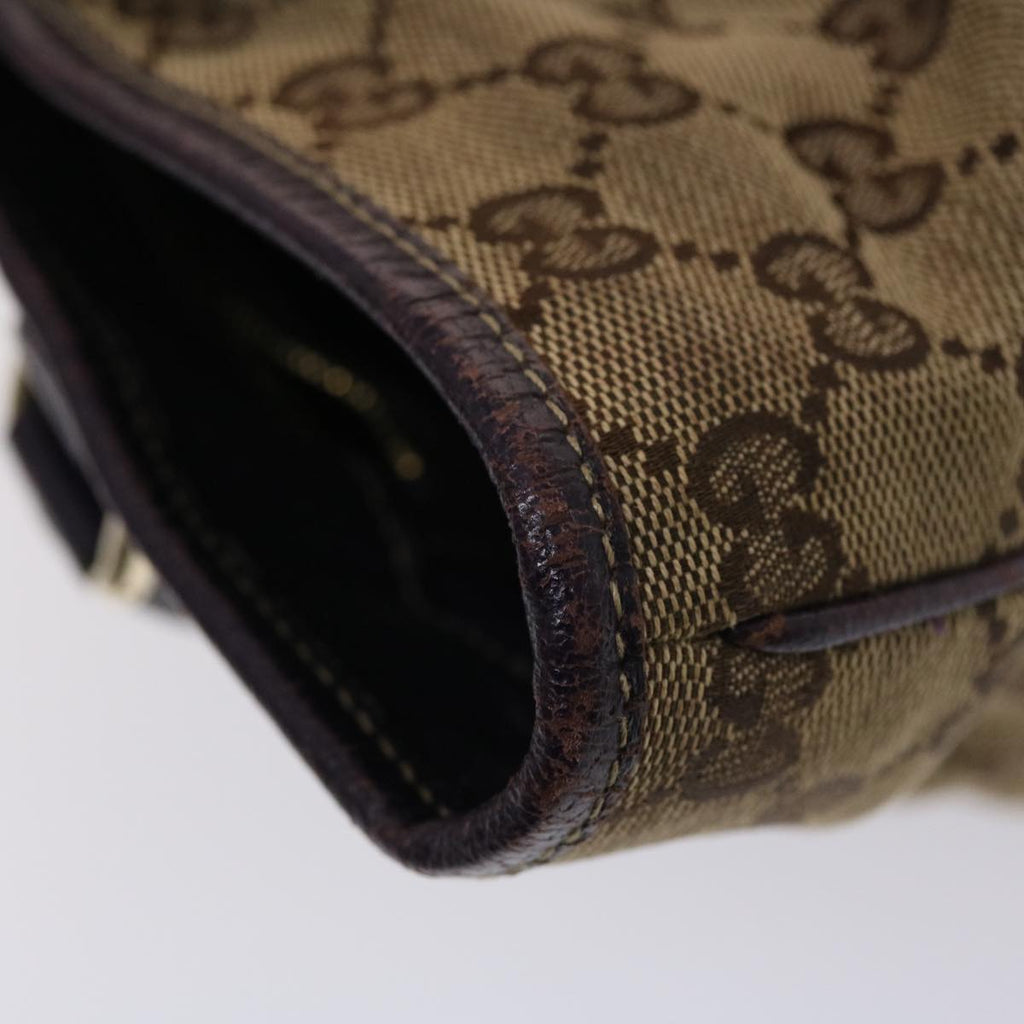 GUCCI GG Canvas Jackie Tote Bag Beige Purple 49056