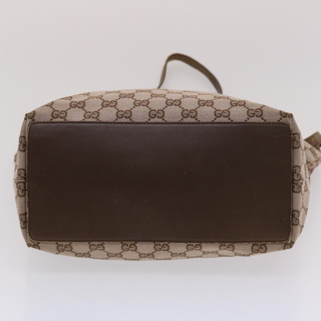 GUCCI GG Canvas Tote Bag Brown 49057