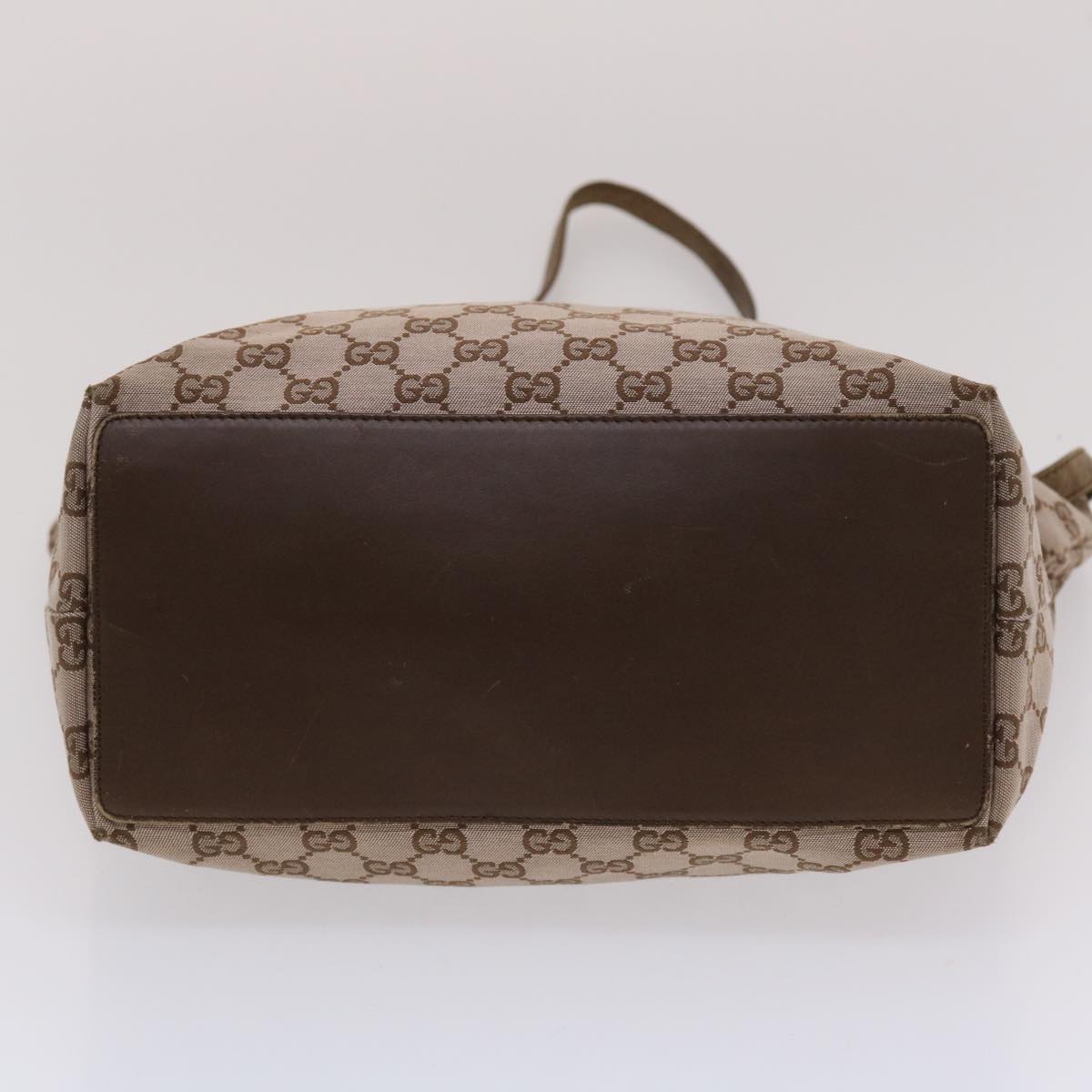 GUCCI GG Canvas Tote Bag Brown 49057