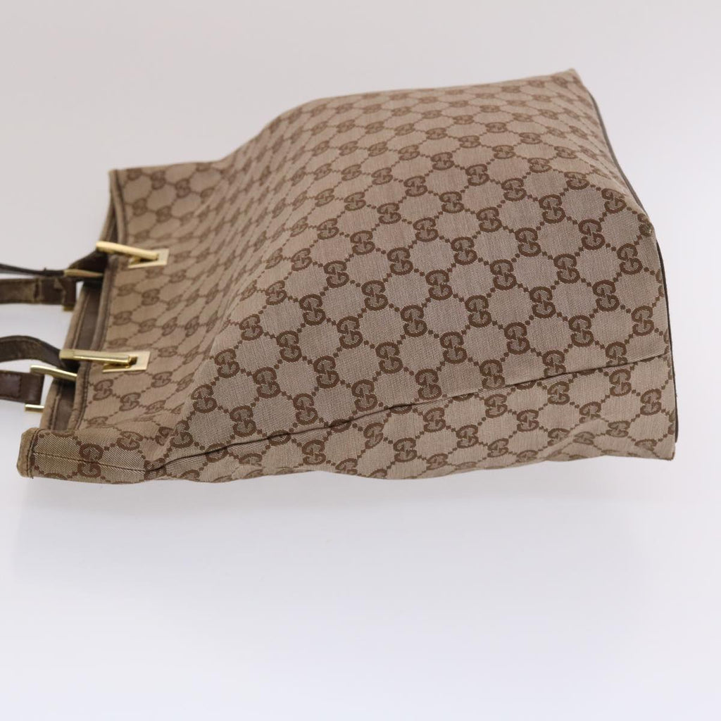 GUCCI GG Canvas Tote Bag Brown 49057