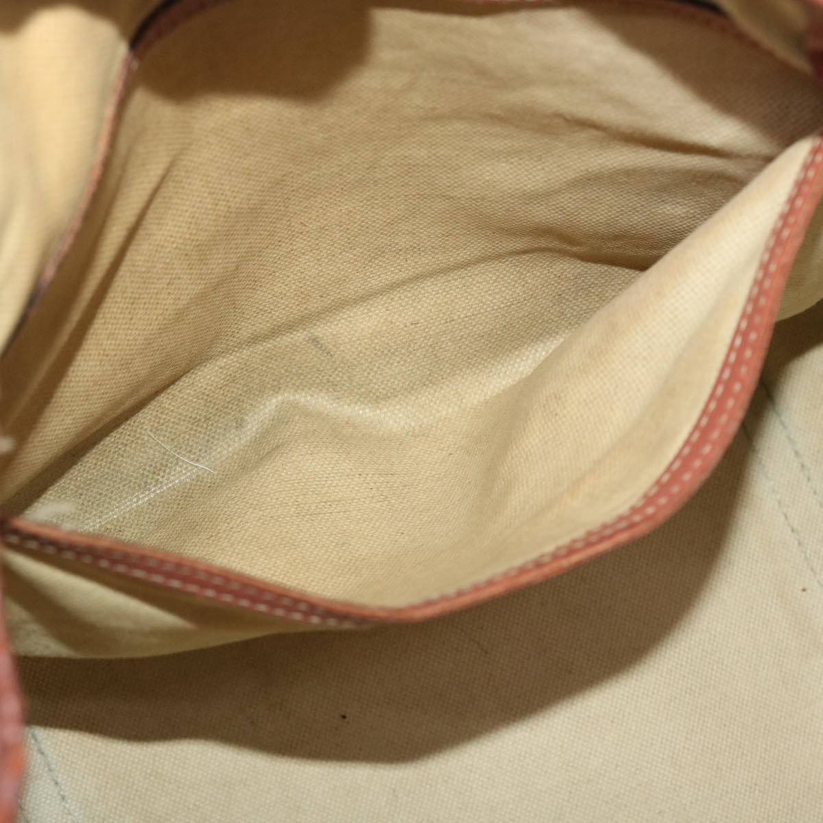 GUCCI GG Canvas Tote Bag PVC Leather Beige Pink 49060