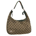GUCCI GG Canvas Web Sherry Line Shoulder Bag Beige Green Red 49067