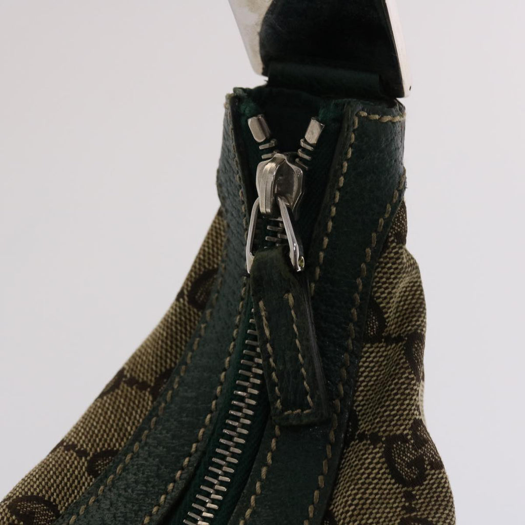 GUCCI GG Canvas Web Sherry Line Shoulder Bag Beige Green Red 49067