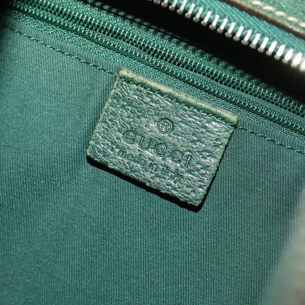 GUCCI GG Canvas Web Sherry Line Shoulder Bag Beige Green Red 49067