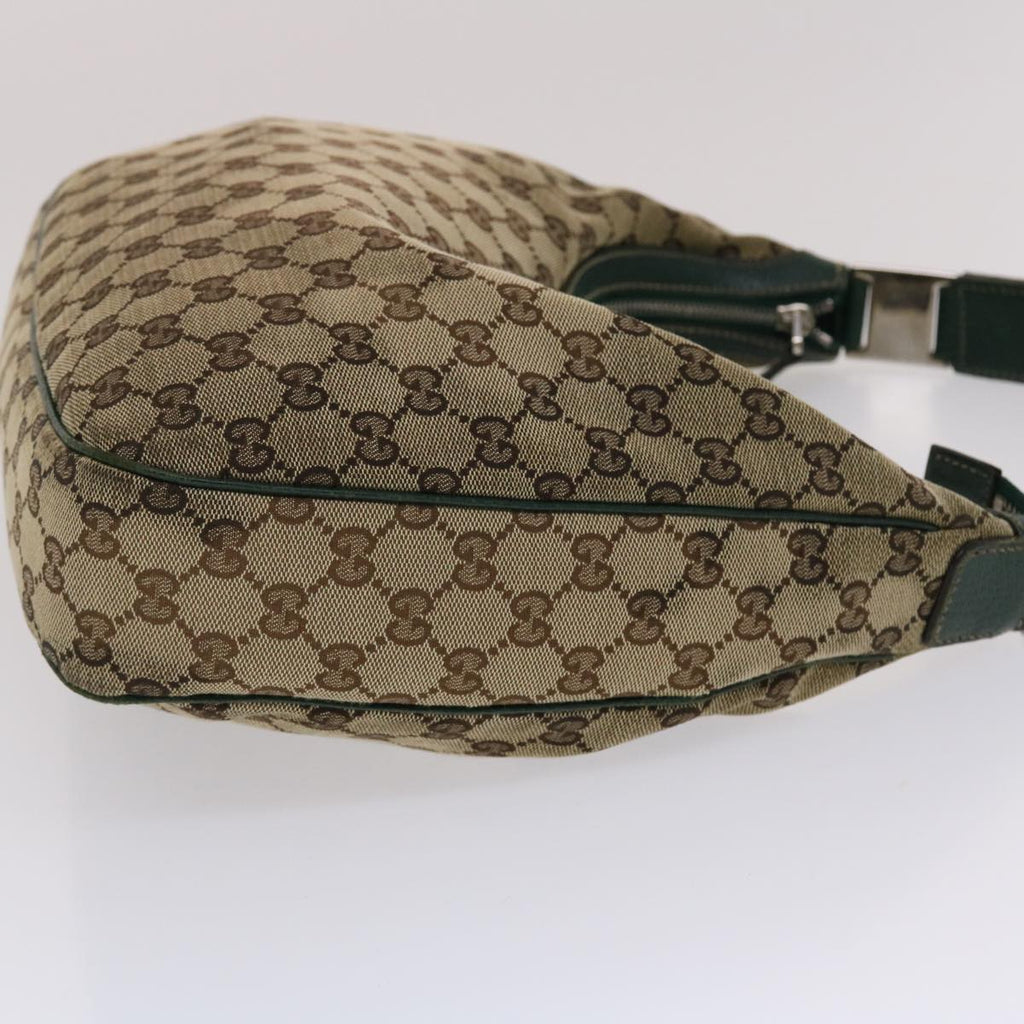 GUCCI GG Canvas Web Sherry Line Shoulder Bag Beige Green Red 49067