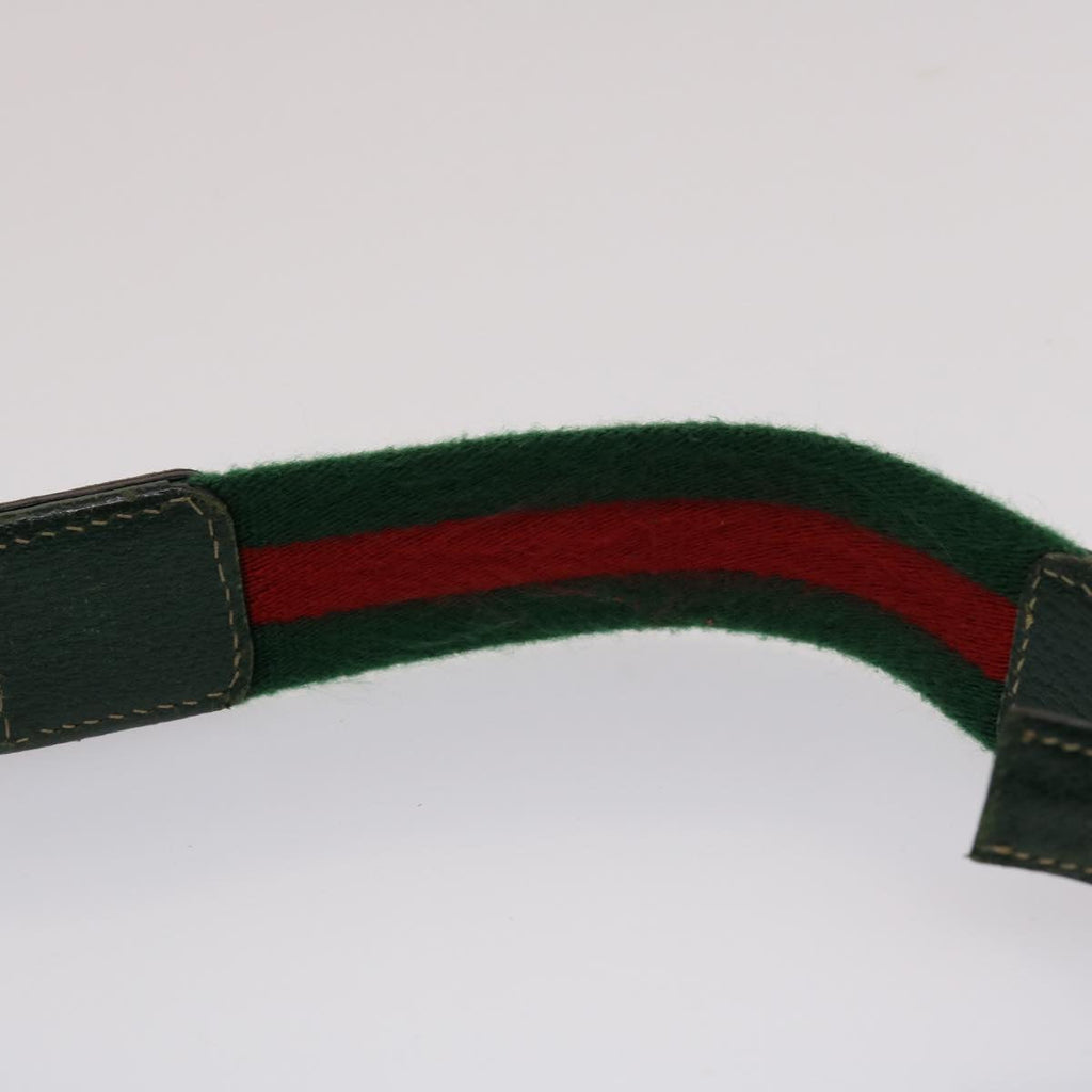 GUCCI GG Canvas Web Sherry Line Shoulder Bag Beige Green Red 49067