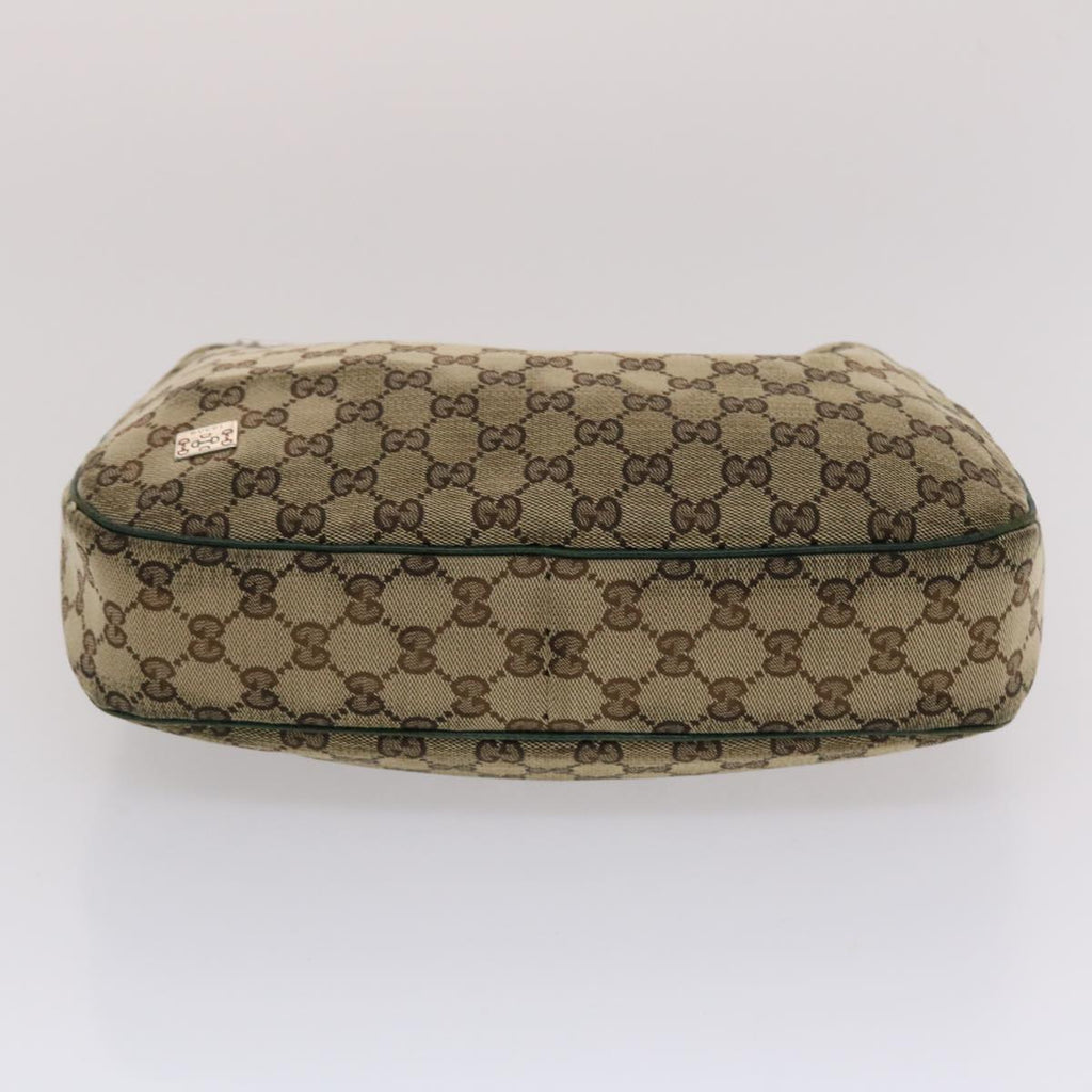 GUCCI GG Canvas Web Sherry Line Shoulder Bag Beige Green Red 49067