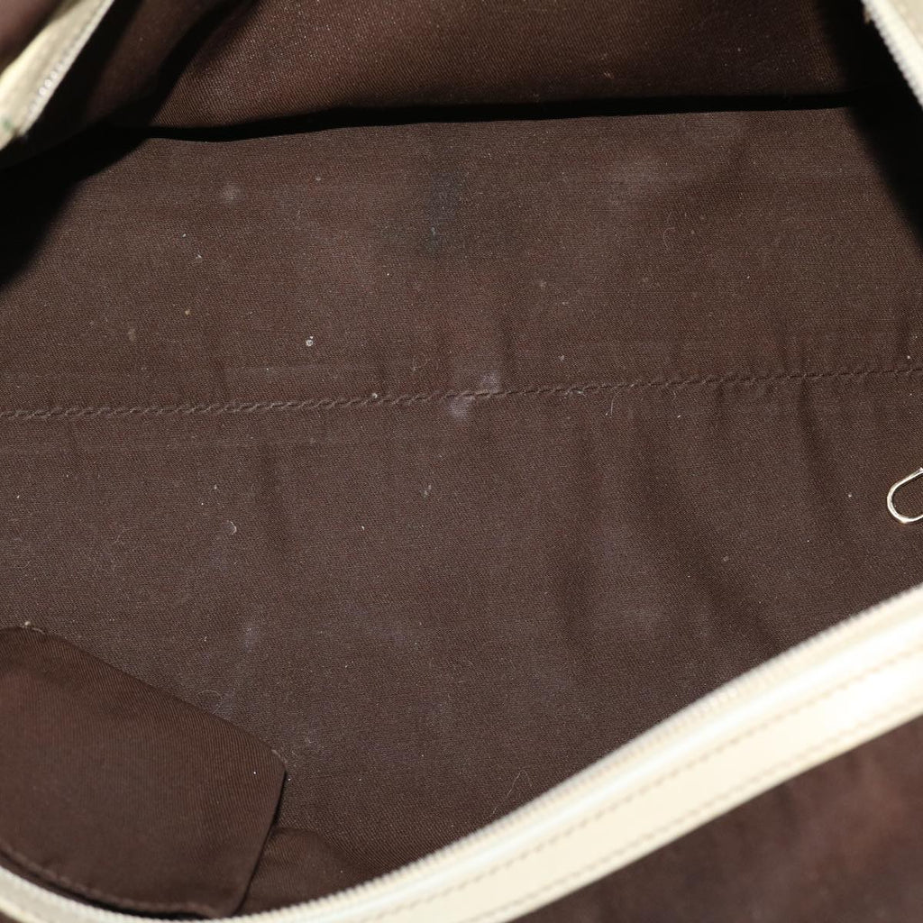 GUCCI Gucci Shima Tote Bag Leather White 49072