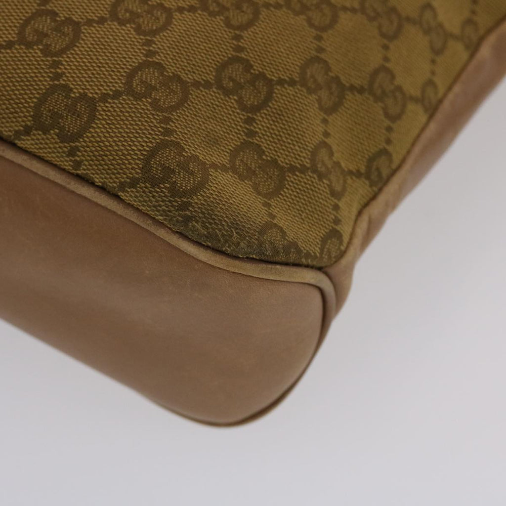 GUCCI GG Canvas Shoulder Bag Brown 109097 49074
