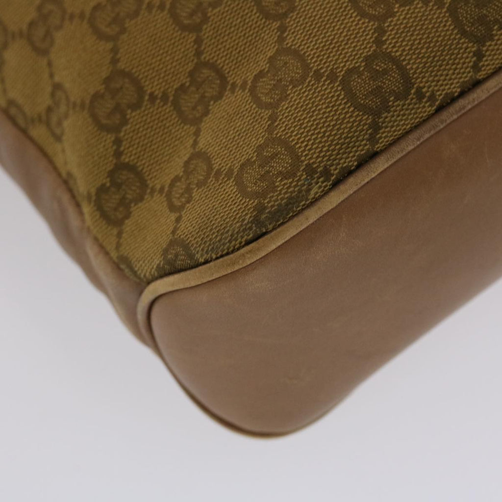 GUCCI GG Canvas Shoulder Bag Brown 109097 49074