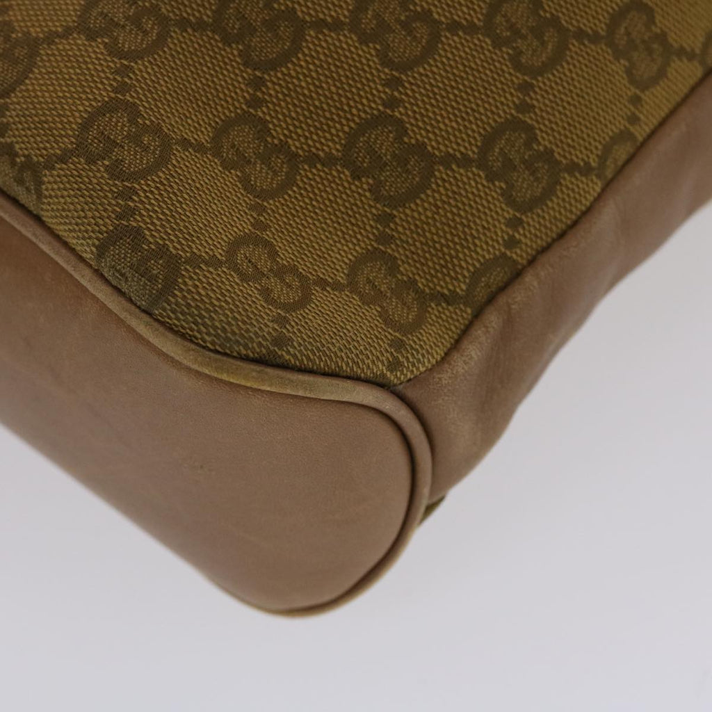 GUCCI GG Canvas Shoulder Bag Brown 109097 49074