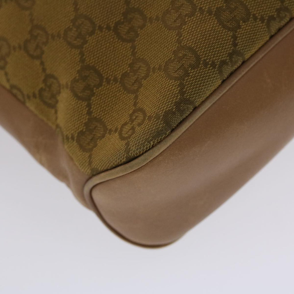 GUCCI GG Canvas Shoulder Bag Brown 109097 49074